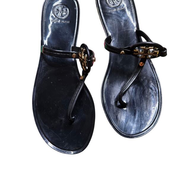 Tory Burch Mini Miller Jelly Sandals Size: 8 in Perfect black - Picture 3 of 3